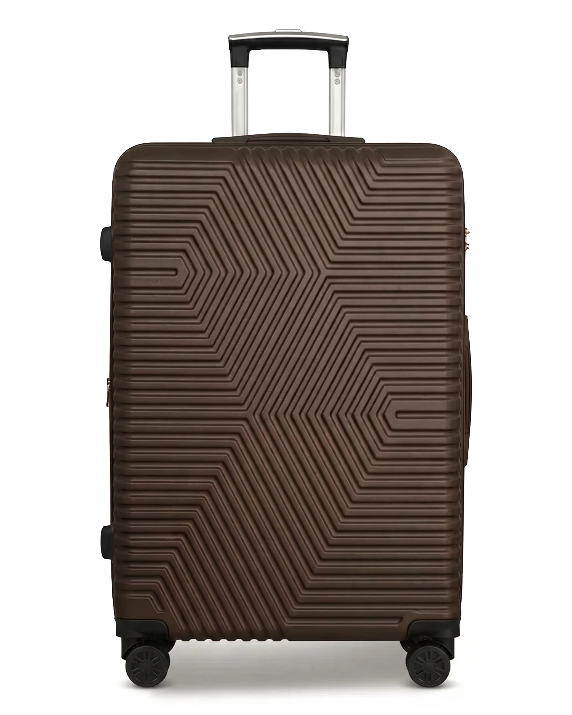 Zig Zag ABS Lightweight Luggage Bag With Double Spinner Wheel | 4 Piece Set 20, 24, 28, 32 Inches