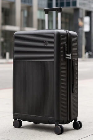28 Inch Large Size Checked In Monarch Expandable Lightweight PC Luggage Bags with Smooth Spinner Wheels