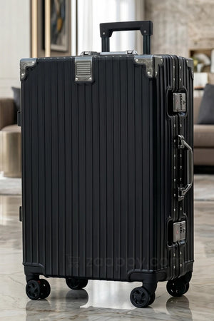28 Inch Premium Aluminum Hard Shell Luggage | Zipperless Suitcase with TSA Lock | Silent 360 Spinner Wheels