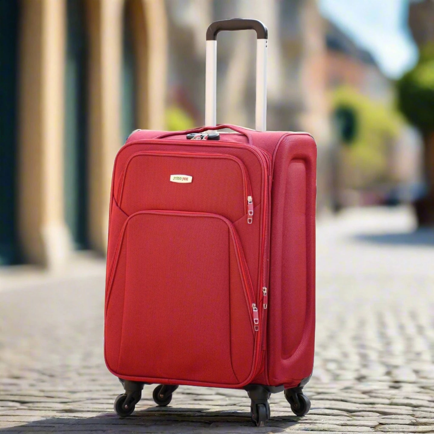 28" SJ JIAN 4 Wheel Lightweight Soft Material Luggage Bag