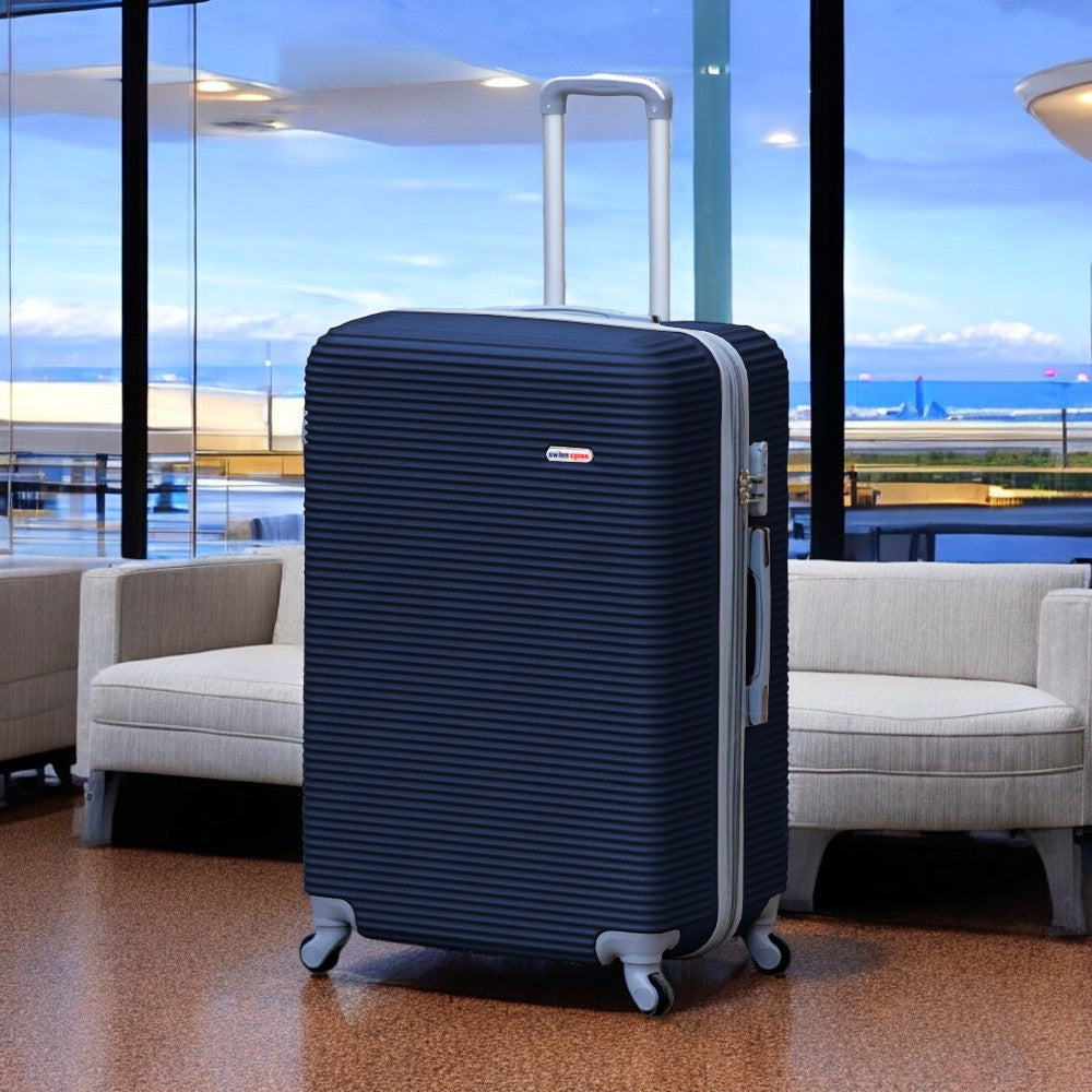 28 inch Swiss Class Line ABS Expandable Checked Luggage | Lightweight Bag with Spinner Wheels