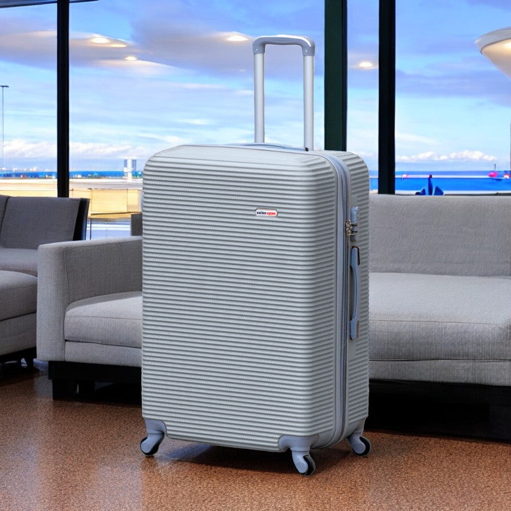28 inch Swiss Class Line ABS Expandable Checked Luggage | Lightweight Bag with Spinner Wheels