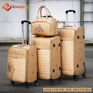Asd Pu Leather Luggage | Soft Shell Trolley Bag | 4 Pcs Set 7