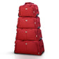 Wheeled Red Material Duffel Bag | Handle to Carry Travel Capacity Duffel Bag With Wheel - 0050