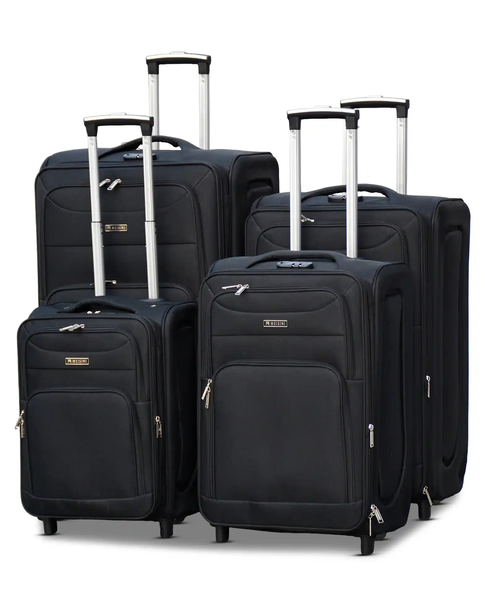 4 Piece Set 20,24,28 and 32 Inch LP 2 Wheel 0161 Lightweight Soft Material Luggage Bags with Smooth Wheels