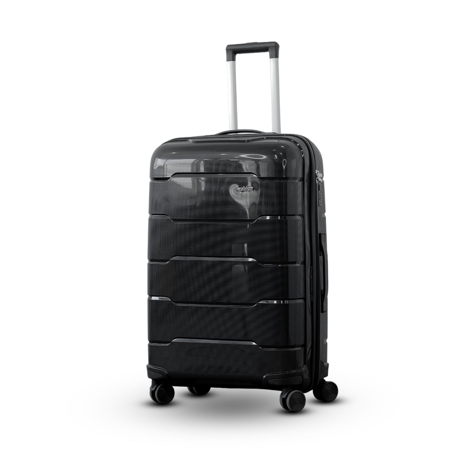 Ceramic Smooth PP Lightweight Luggage Bag With Double Spinner Wheel Zaappy