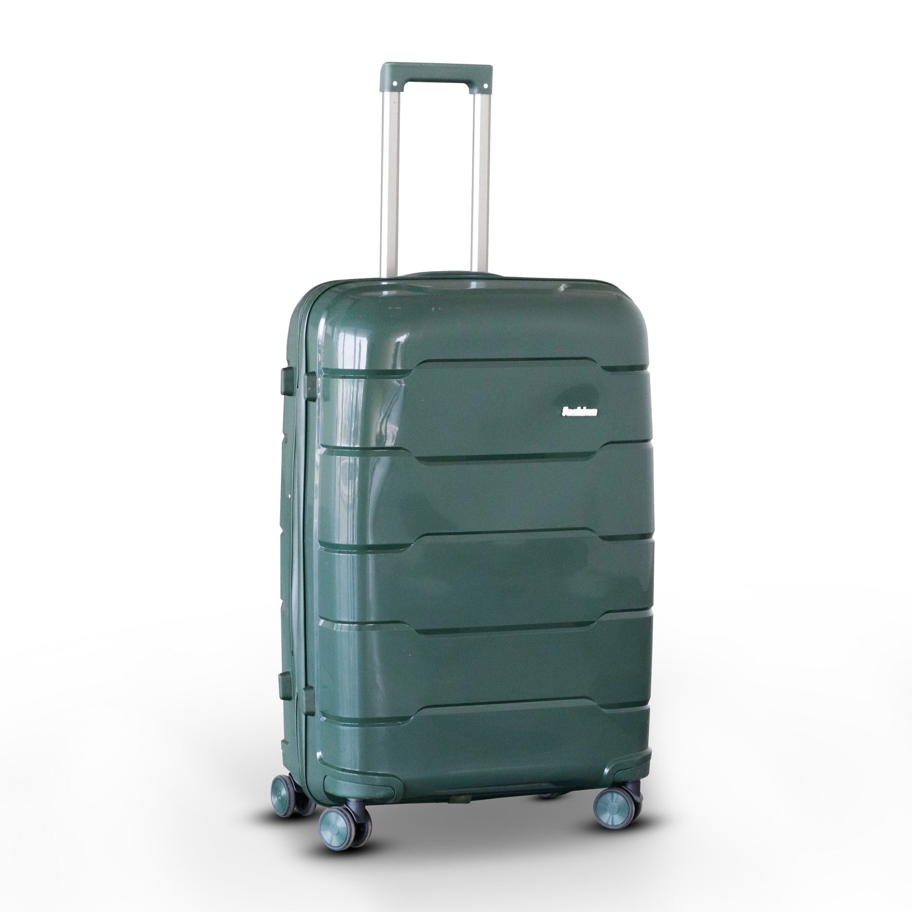 Ceramic Smooth PP Lightweight Luggage Bag with Double Spinner Wheel Zaappy