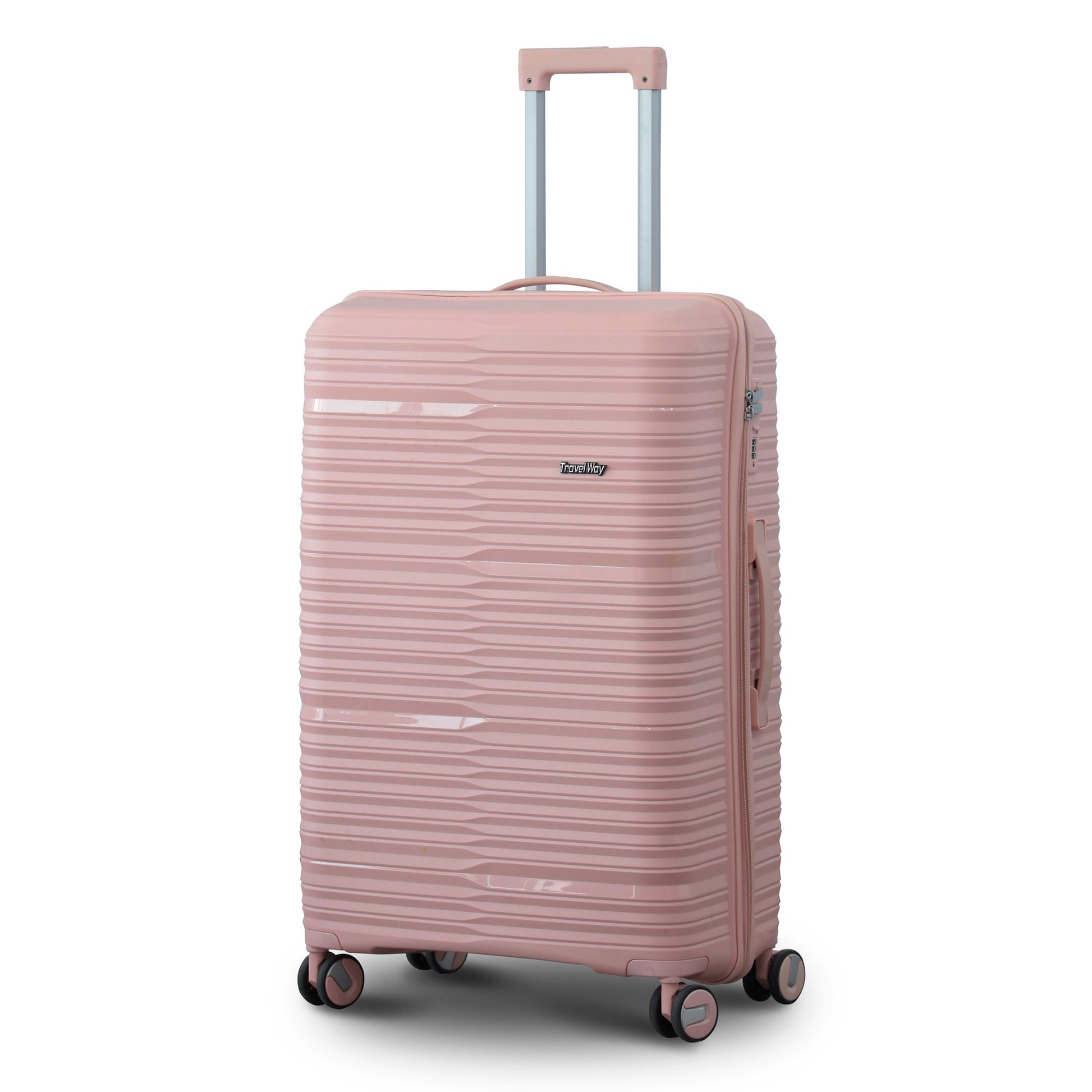 28" Travel Way PP Unbreakable Luggage Bag with Double Spinner Wheel Zaappy