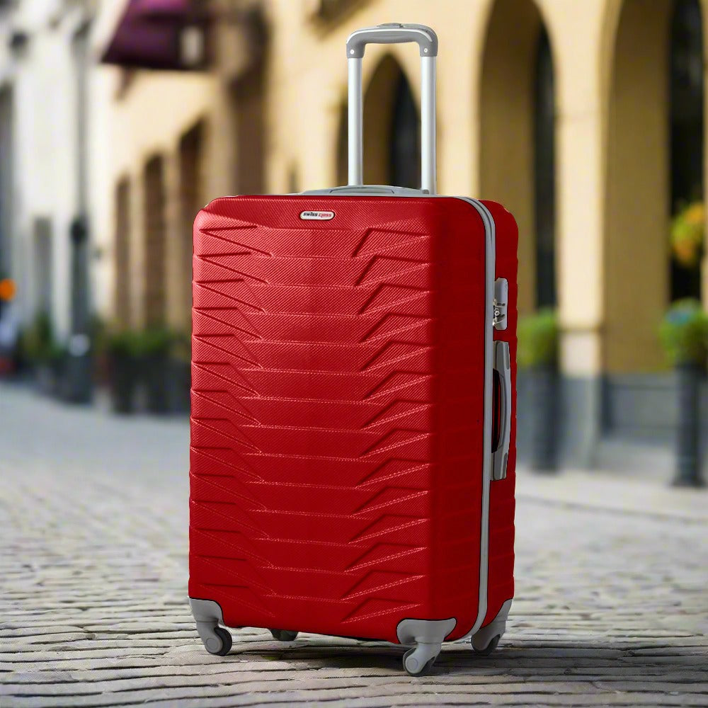 Swiss Class Crocodile ABS Lightweight Luggage Bag With Spinner Wheel Zaappy Swiss Class