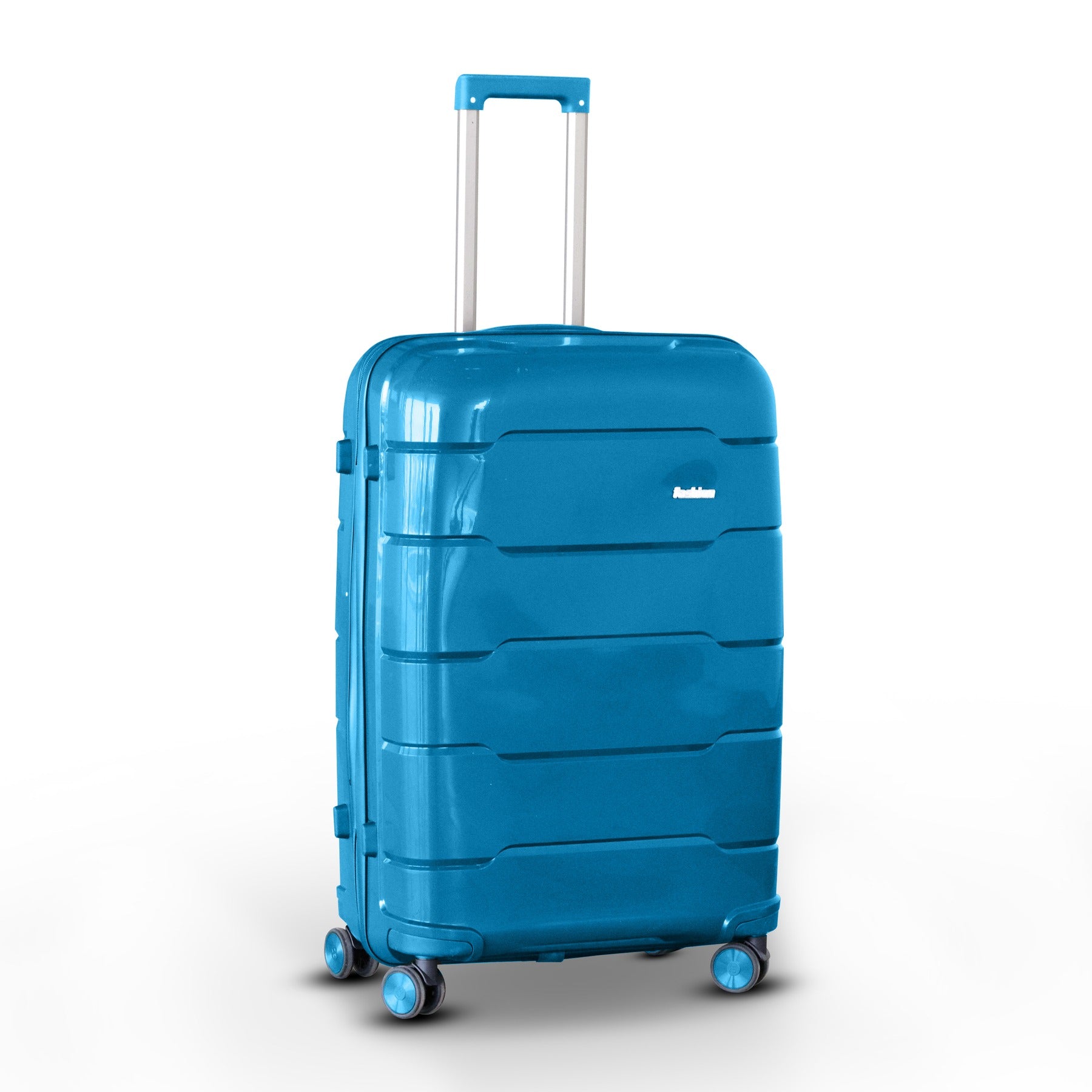 Ceramic Smooth PP Lightweight Luggage Bag with Double Spinner Wheel Zaappy