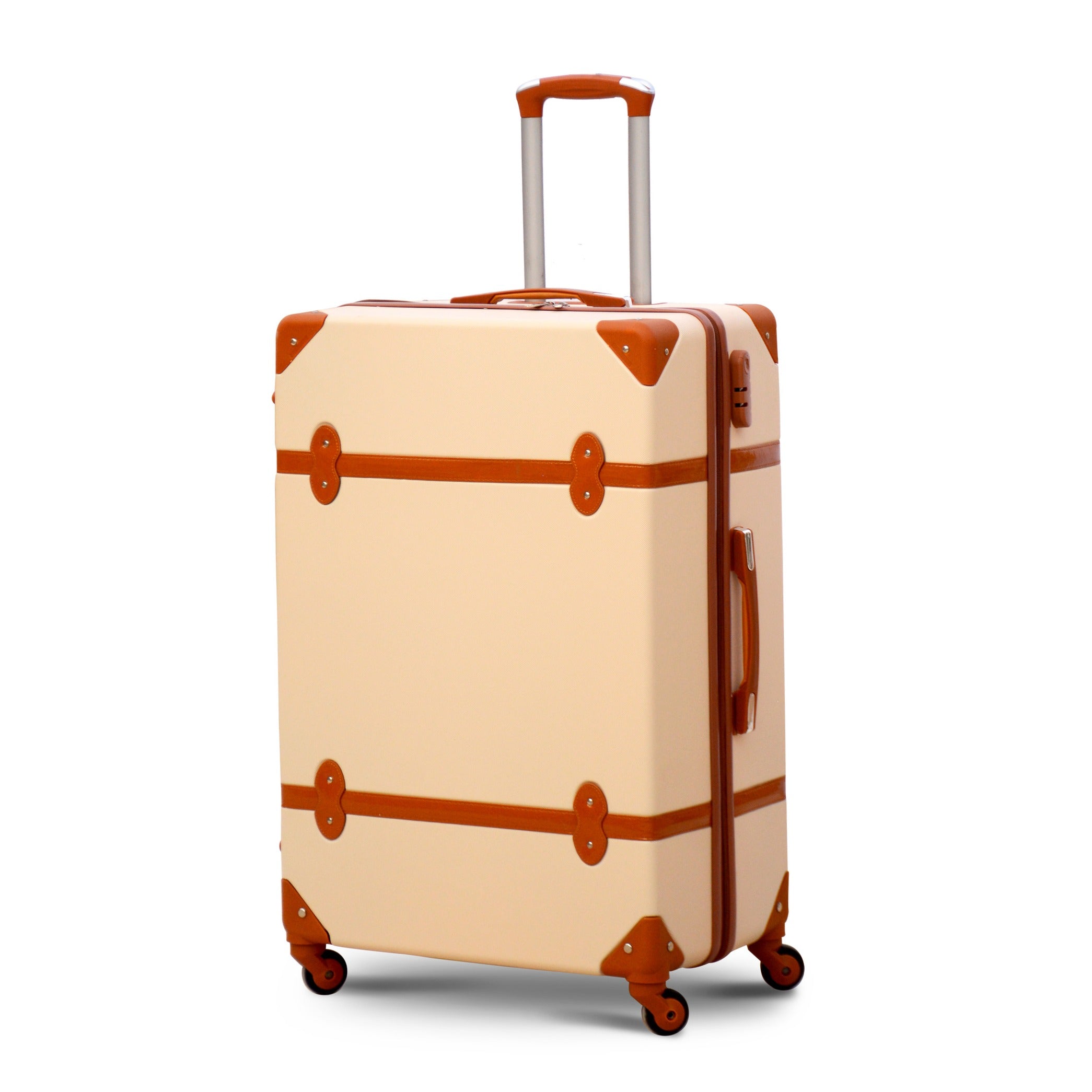 Corner Guard ABS Lightweight Luggage Bag with Spinner Wheel | 4 Piece Set 7, 20, 24 and 28 Inches