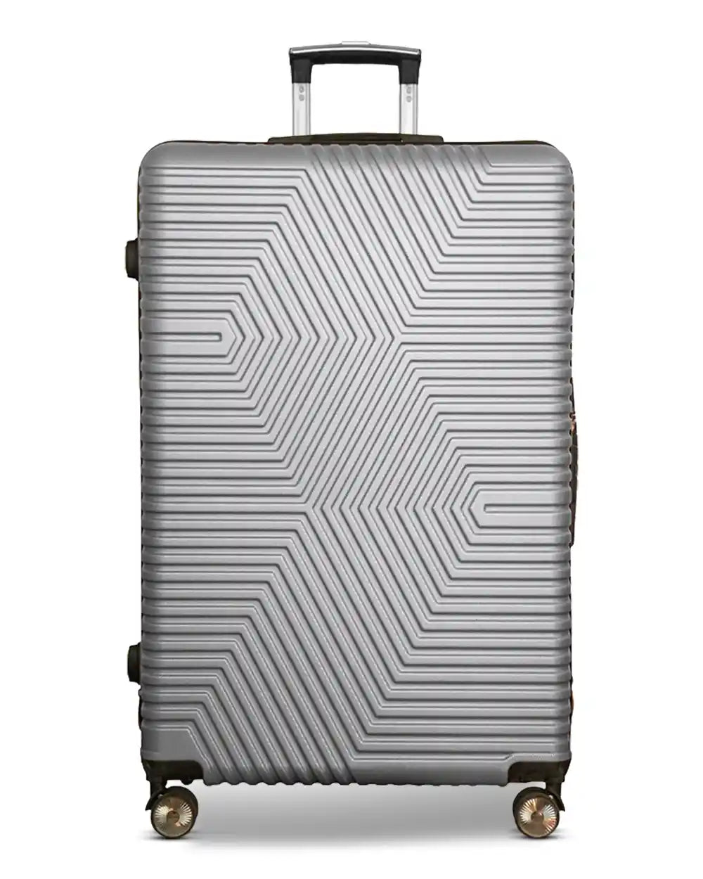 32 Inch Extra Large Luggage Zig Zag ABS Lightweight Suitcase Bag with Double Spinner Wheels