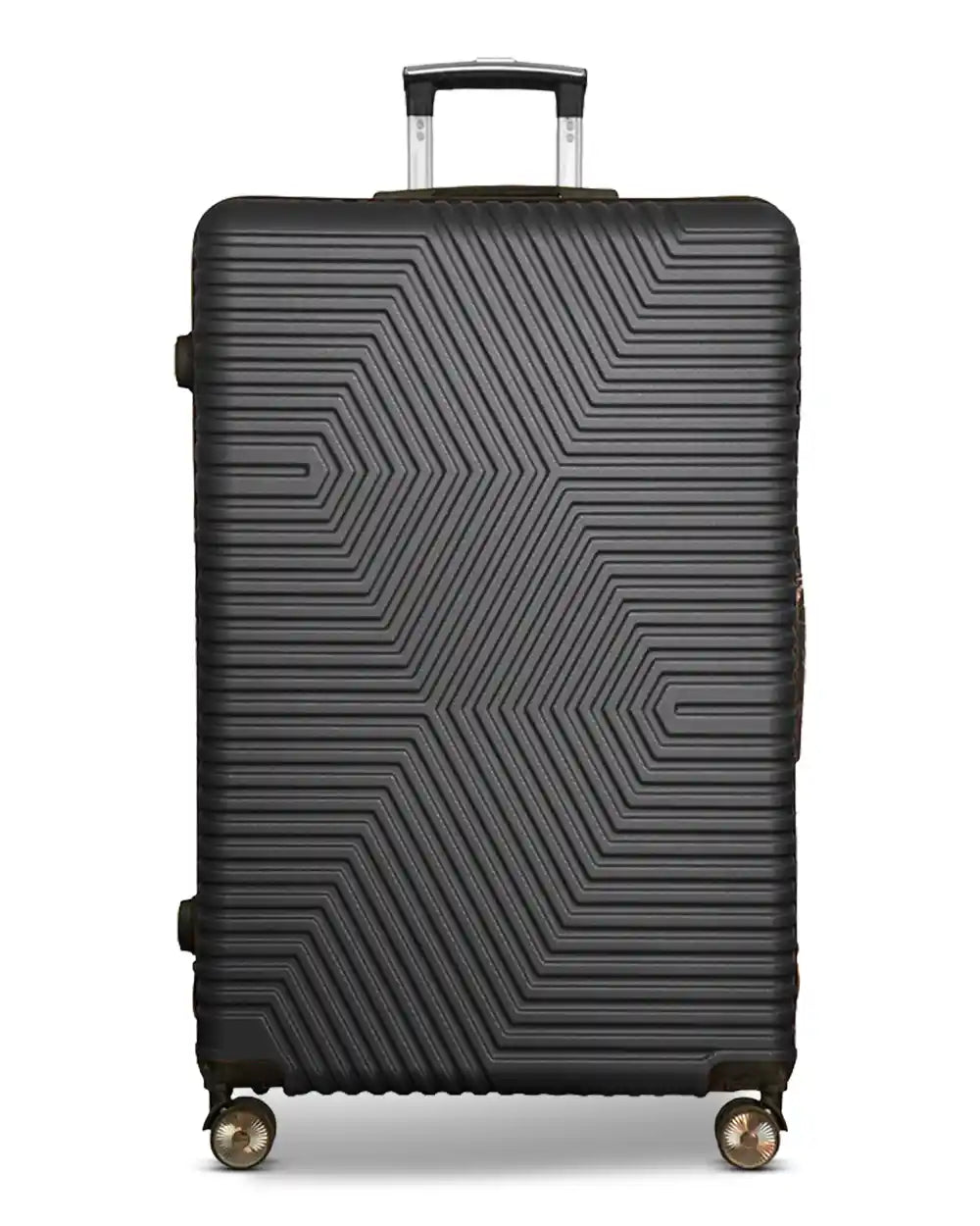 32 Inch Extra Large Luggage Zig Zag ABS Lightweight Suitcase Bag with Double Spinner Wheels