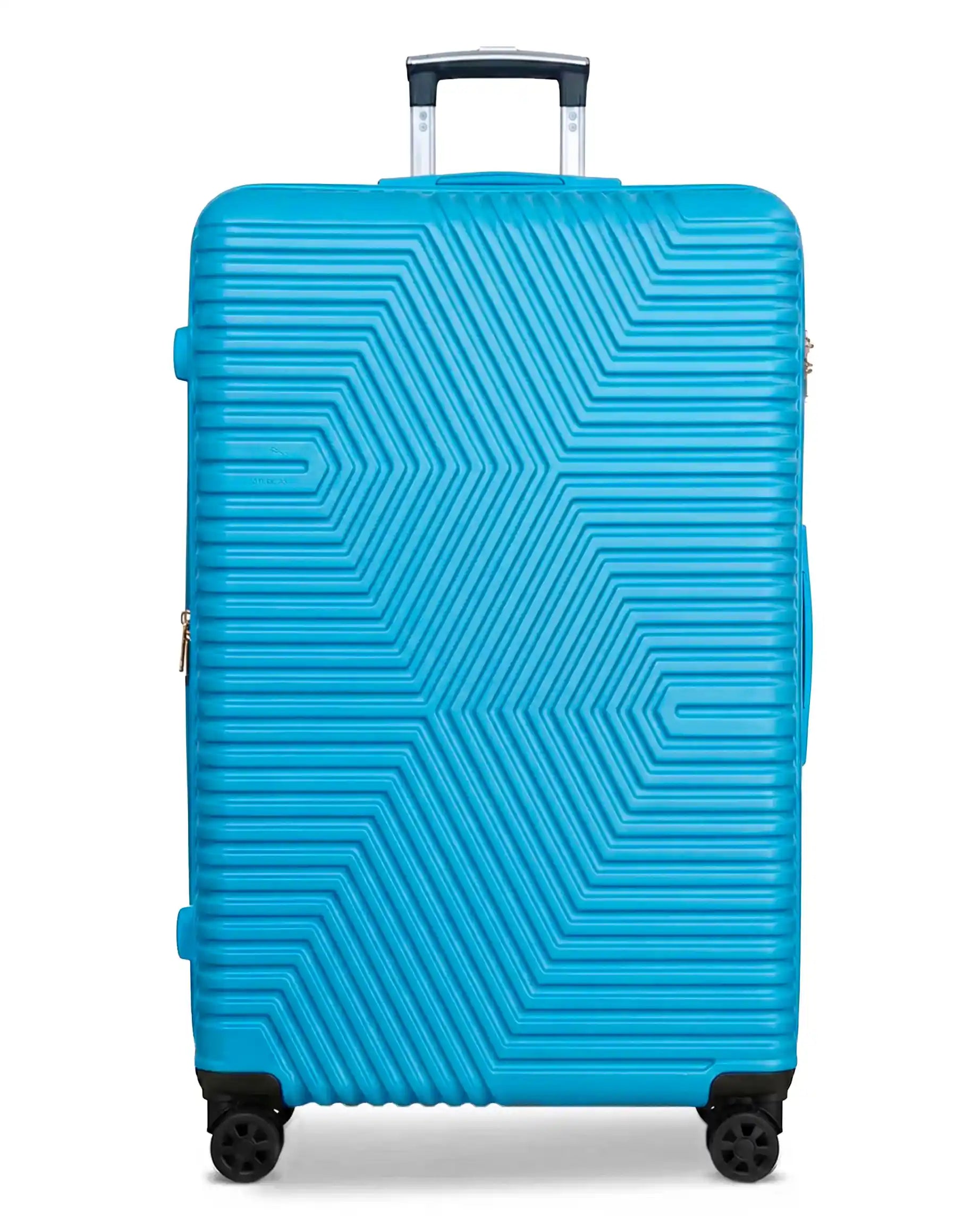 Zig Zag ABS Lightweight Luggage Bag With Double Spinner Wheel | 4 Piece Set 20, 24, 28, 32 Inches