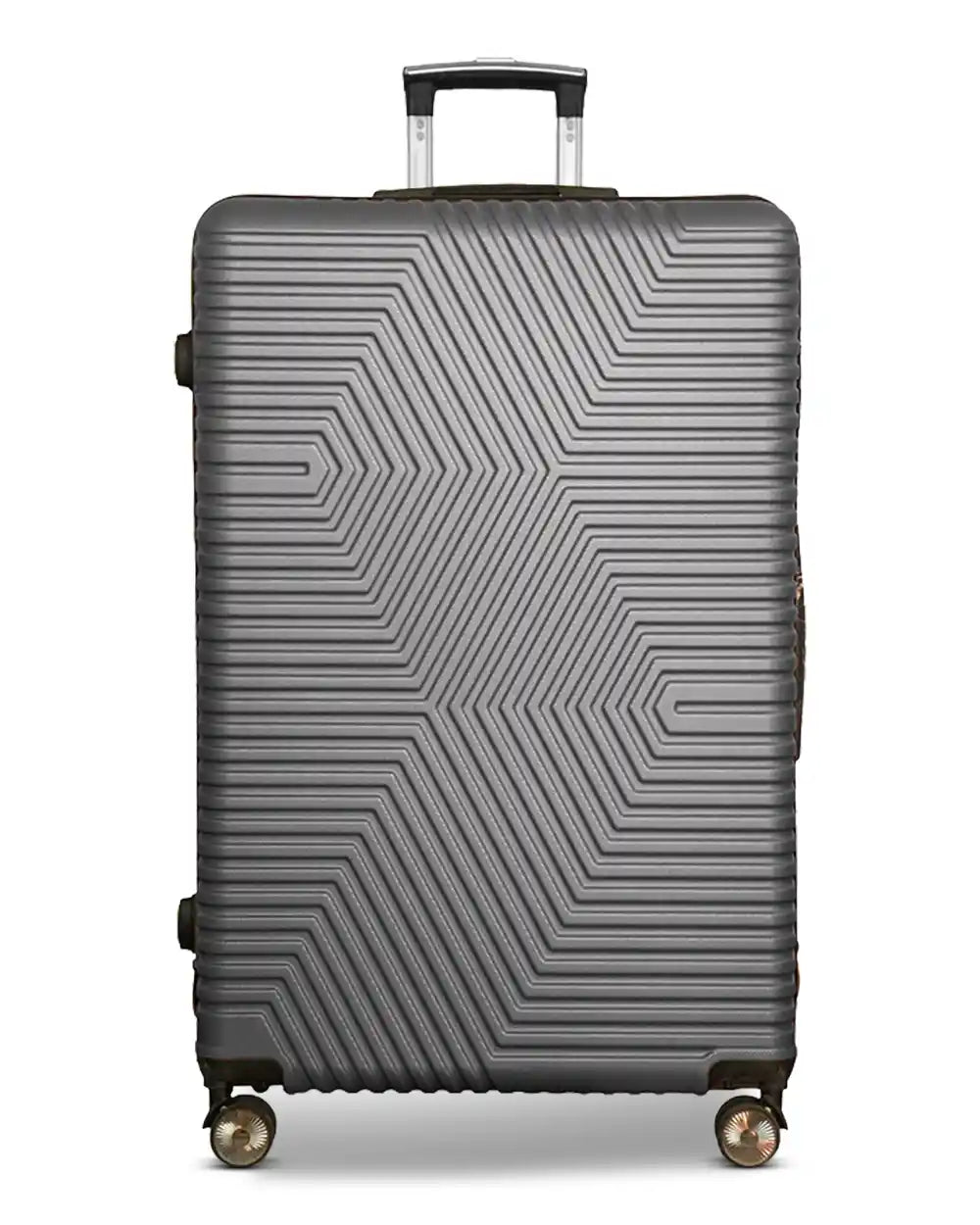 32 Inch Extra Large Luggage Zig Zag ABS Lightweight Suitcase Bag with Double Spinner Wheels