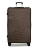 32 Inch Extra Large Luggage Zig Zag ABS Lightweight Suitcase Bag with Double Spinner Wheels