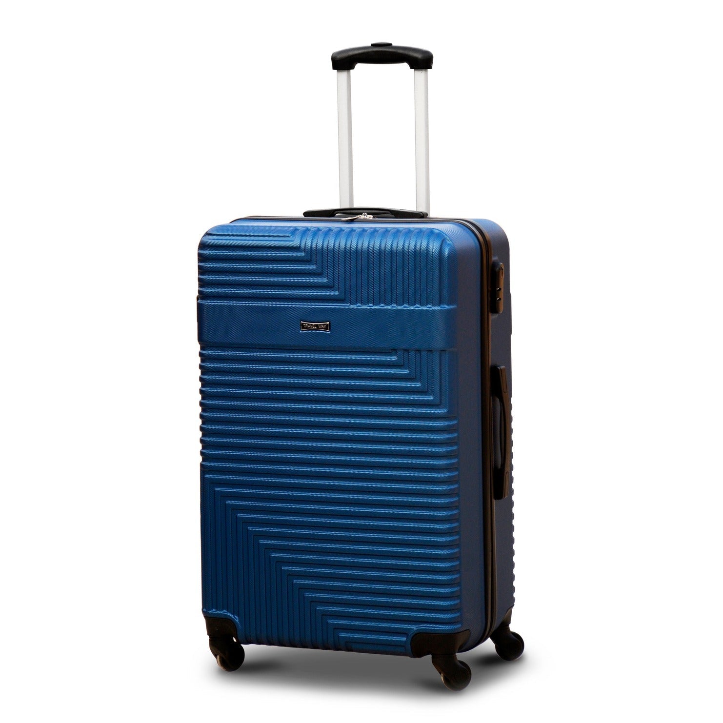 28" Blue Colour Travel Way ABS Luggage Lightweight Hard Case Trolley Bag Zaappy.com