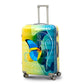 3 Pcs Set 20" 24" 28 Inches Green Colour Printed Butterfly Light Weight ABS Luggage | Hard Case Trolley Bag zaappy.com