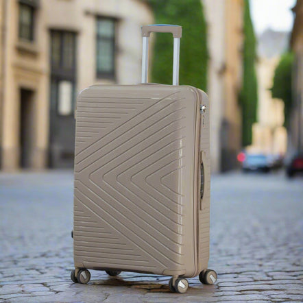 Crossline PP Unbreakable Luggage Bag With Double Spinner Wheel | 3 Piece Set 20, 24 and 28 Inches