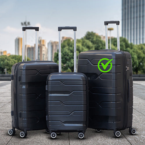 Chile PP Unbreakable Luggage Bag with Double Spinner Wheel | 20, 24, 28 Inches