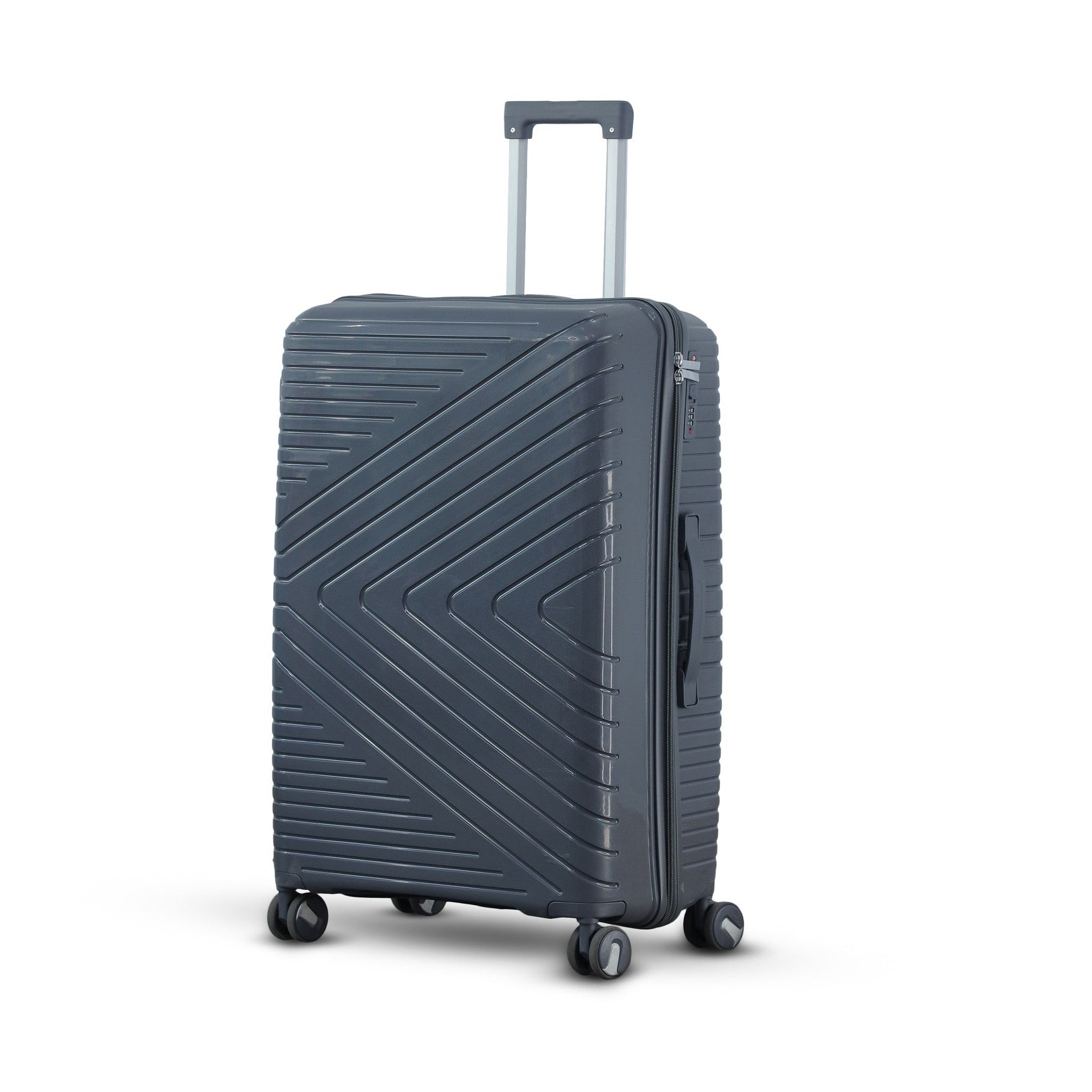 28" Crossline PP Unbreakable Luggage Bag With Double Spinner Wheel