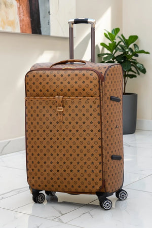 28 Inch Large LVR PU Leather Luggage Lightweight Trolley Bag with Spinner Wheels