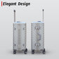 3D Diamond Hard Shell without Zipper TSA Luggage | 3 Piece Set 20" 24" 28 Inches Aluminium Framed
