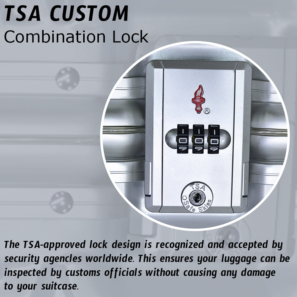 3D Diamond Hard Shell without Zipper TSA Luggage | 3 Piece Set 20" 24" 28 Inches Aluminium Framed