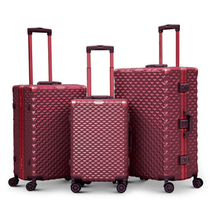 3D Diamond Hard Shell without Zipper TSA Luggage | 3 Piece Set 20