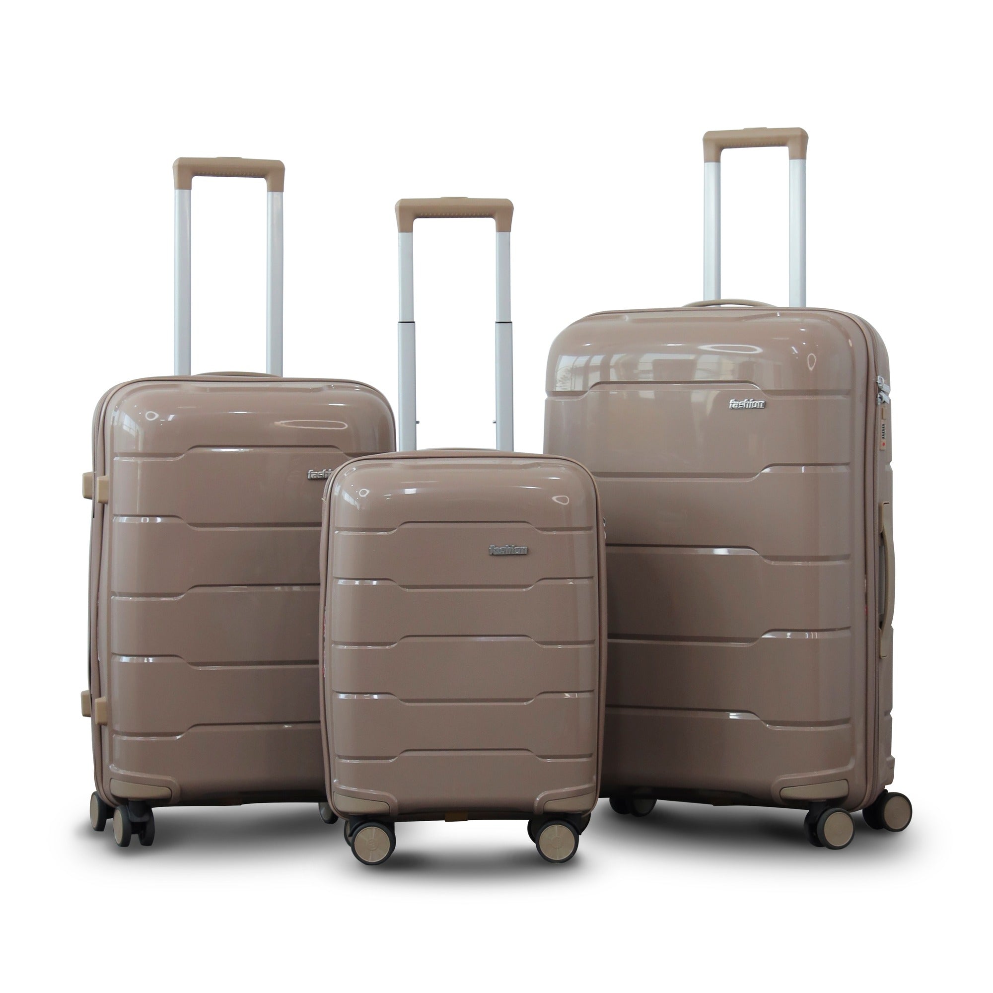 Ceramic Smooth PP Lightweight Luggage Bags with Double Spinner Wheels | 20, 24, 28 Inches