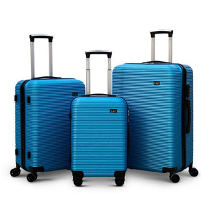 ABS Line Lightweight Luggage Bag with Double Spinner Wheel | 3 Piece Set 20, 24 and 28 Inches