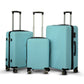 4 Piece Full Set 20" 24" 28" 32 Inches Zig Zag ABS Lightweight Luggage Bag With Double Spinner Wheel Zaappy