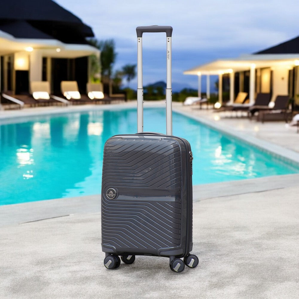 20" Miami PP Unbreakable Luggage Bag with Double Spinner Wheels | Lightweight Hard Case Trolley