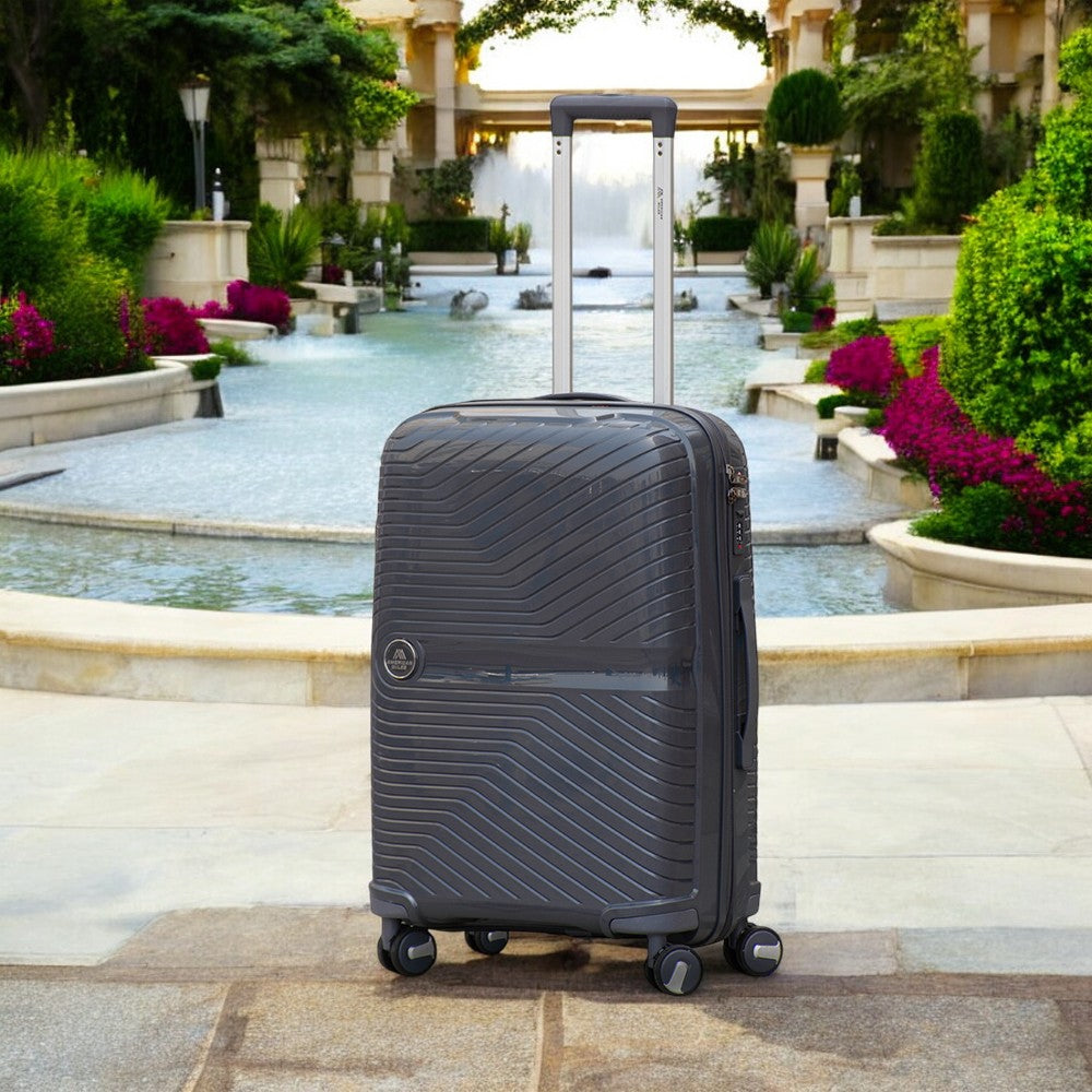 24" Miami PP Unbreakable Luggage Bag with Double Spinner Wheels | Lightweight Hard Case Trolley