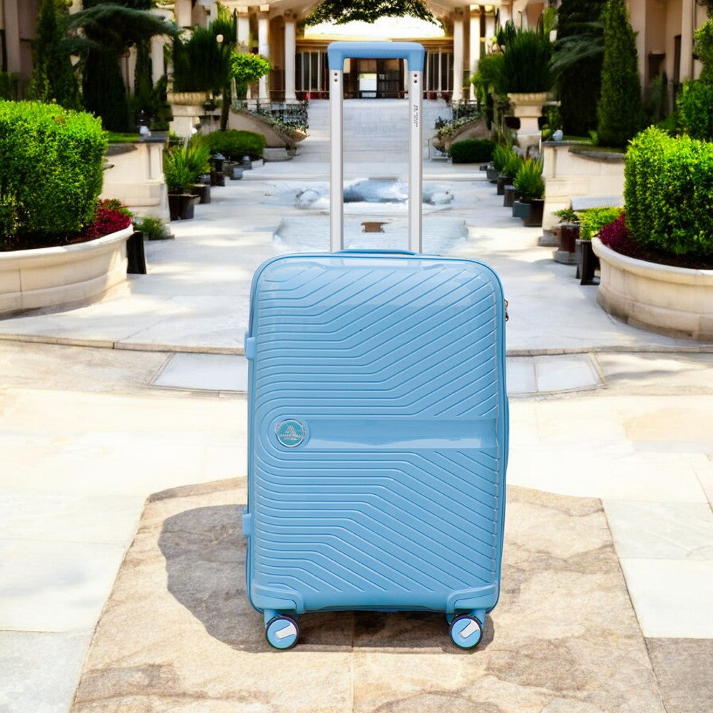 24" Miami PP Unbreakable Luggage Bag with Double Spinner Wheels | Lightweight Hard Case Trolley
