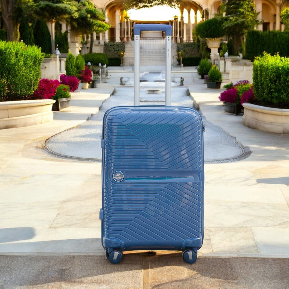 24" Miami PP Unbreakable Luggage Bag with Double Spinner Wheels | Lightweight Hard Case Trolley