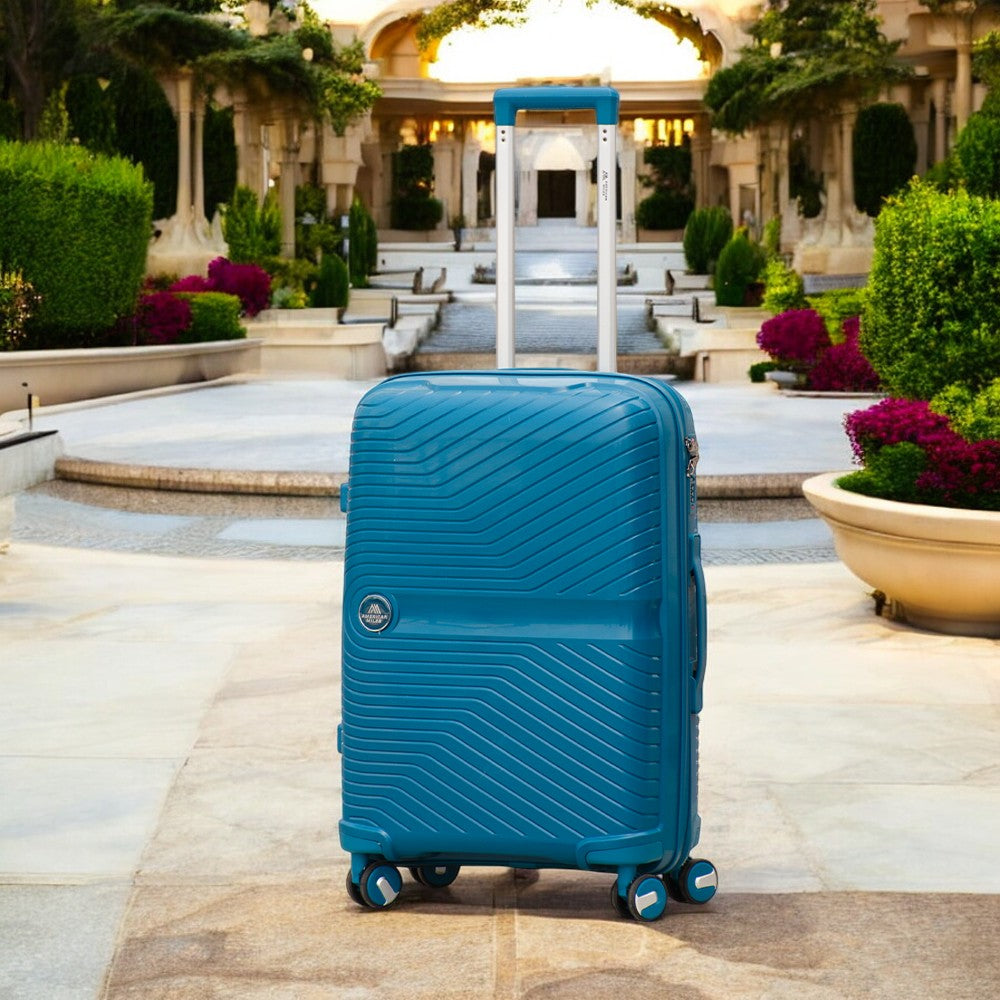 Miami PP Unbreakable Luggage Bag | Polypropylene Hard Case Trolley Set | Lightweight, 4 Double Wheels for 360 Movement | Unbreakable Suitcase Set with Combination Lock | 3 Piece Set 20, 24 and 28 Inches