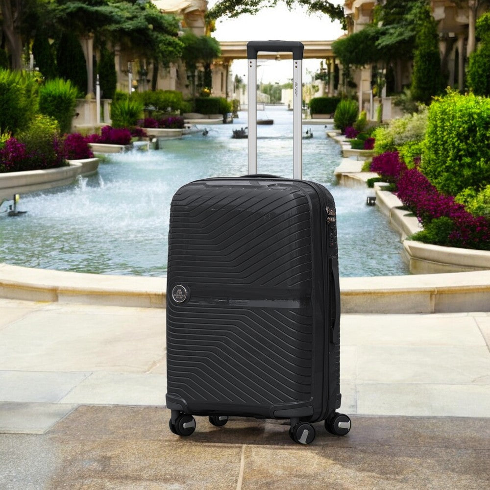 24" Miami PP Unbreakable Luggage Bag with Double Spinner Wheels | Lightweight Hard Case Trolley