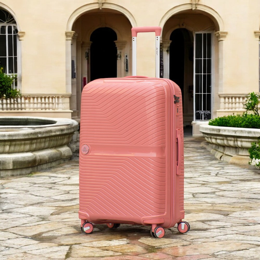 28" Miami PP Unbreakable Luggage Bag with Double Spinner Wheels | Lightweight Hard Case Trolley
