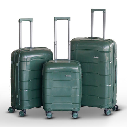 Ceramic Smooth PP Lightweight Luggage Bags with Double Spinner Wheels | 20, 24, 28 Inches