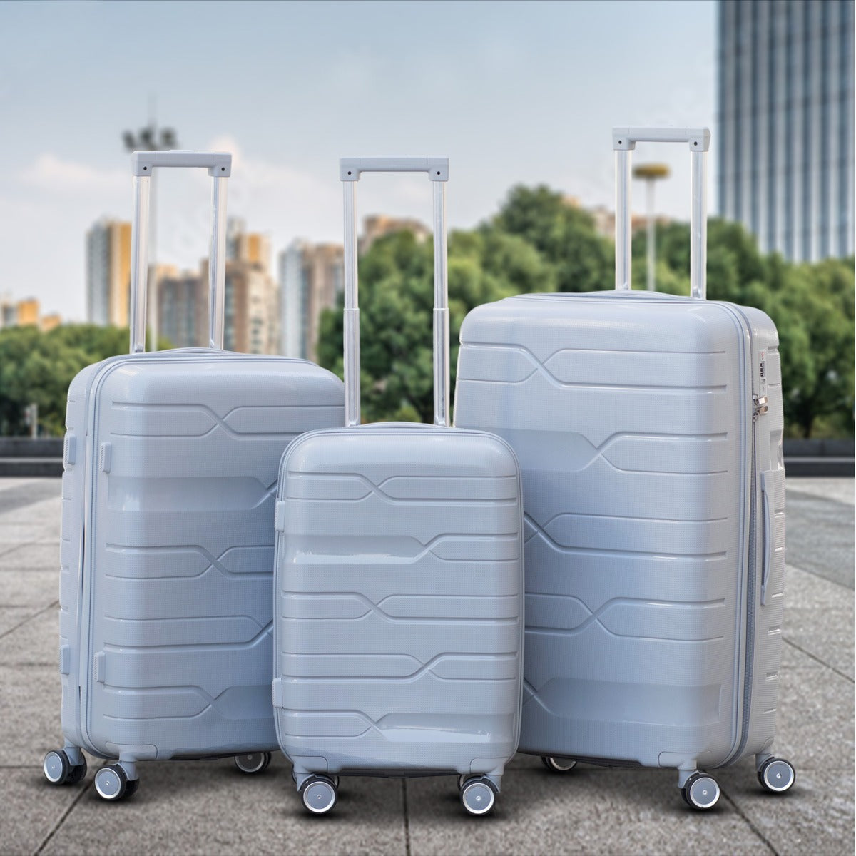 Chile PP Unbreakable Luggage Bag with Double Spinner Wheel | 20, 24, 28 Inches