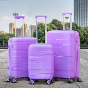 Swiss Class Unbreakable PP Luggage Bags with Double Spinner Wheels | 20, 24, 28 Inches