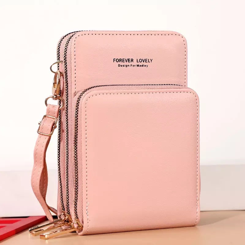 Forever Young 3 Zipper Cross Body Sling Bag For Women