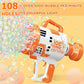 108-Hole Colorful Light Bubble Machine | Electric Soap Water Gun | Magic Bubble Gun for Kids, Wedding Bubble Maker, Summer Toy with Rechargeable Battery and LED Lights