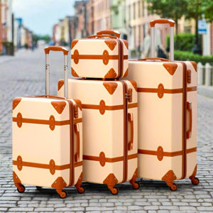 Corner Guard ABS Lightweight Luggage Bag with Spinner Wheel | 4 Piece Set 7, 20, 24 and 28 Inches