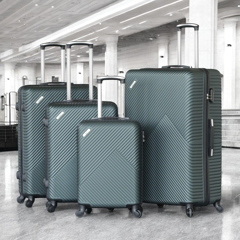 4 Piece Full Set 20inch 24inch 28inch 32inch TravelGo Lightweight ABS Luggage Bags With Spinner Wheels