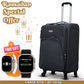 20" Soft Material Cabin Size 4 Wheel Luggage With Smartwatch Combo Gift | 7-10 Kg Capacity Zaappy