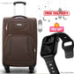 20" Soft Material Cabin Size 4 Wheel Luggage With Smartwatch Combo Gift | 7-10 Kg Capacity Zaappy