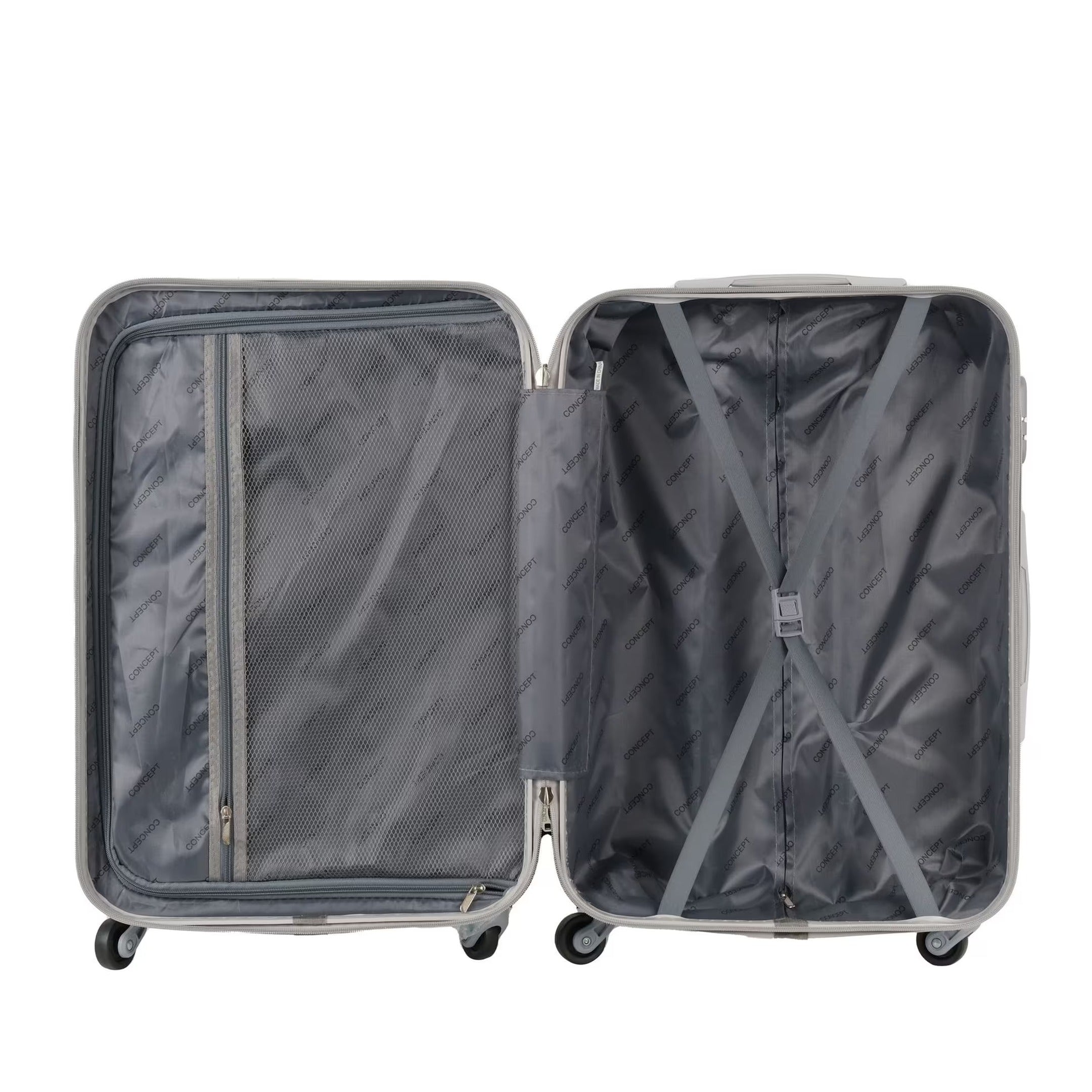 3 Pcs Set 20" 24" 28 Inches Printed Butterfly Blue Lightweight Luggage | Hard Case Trolley Bag