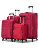 4 Piece Set 20,24,28 and 32 Inches LP 4 Wheel Lightweight Soft Material Luggage Bags with Spinner Wheels
